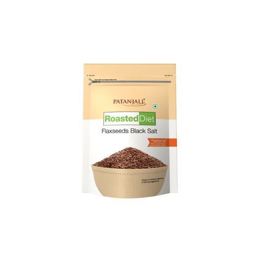 Patanjali geröstetes Diät-Leinsamen-Schwarzsalz 150g