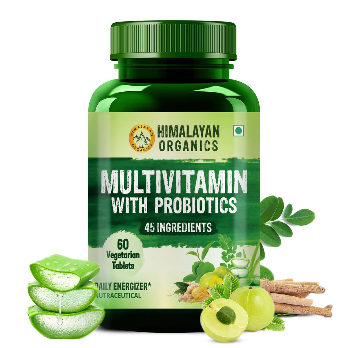 Himalayan Organics Multivitamin With Probiotics 45 Ingredients 180 Tablets