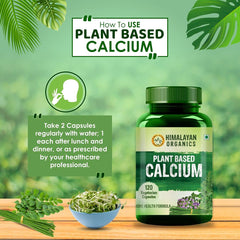 Himalayan Organics Plant Based Calcium Vegetarian 120 Capsules