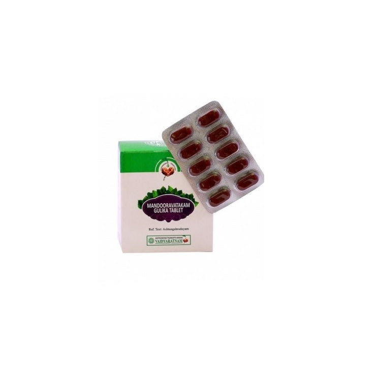 Vaidyaratnam Ayurvedic Mandooravatakam Gulika 100 Tabletten