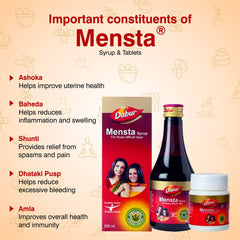 Dabur Ayurvedic Mensta Tablets & Syrup