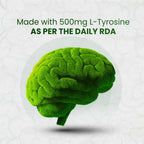 Добавка L-тирозин от Himalayan Organics поддерживает когнитивное здоровье, улучшает обмен веществ, здоровую нервную систему (120 капсул)