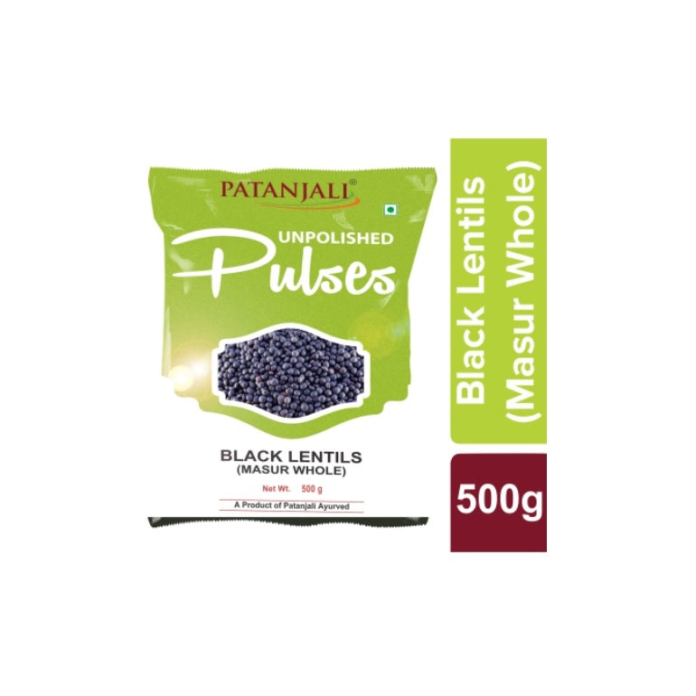 Patanjali Unpolished Pulses Black Masur Whole Dry Beans