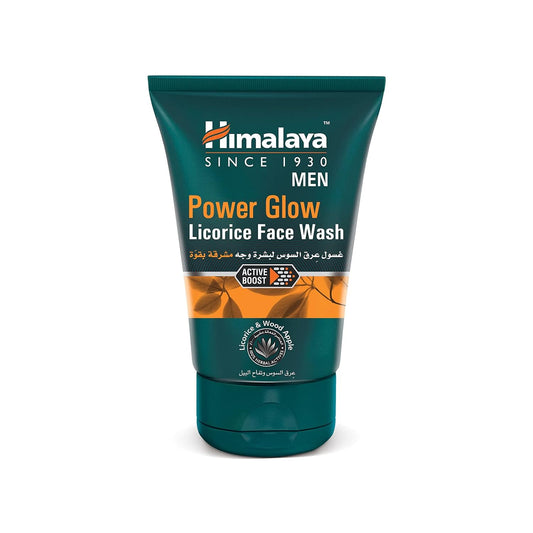 Himalaya Herbal Ayurvedic Personal Care Men Power Glow Lakritze für sichtbar schönere und strahlendere Haut Gesichtswaschflüssigkeit