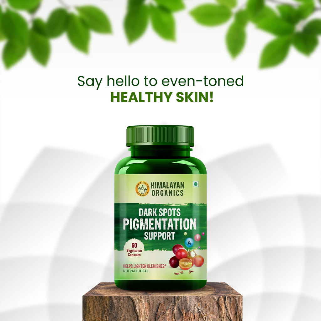 Himalayan Organics - Unterstützung gegen dunkle Flecken und Pigmentflecken - Vegetarisch - 60 Kapseln