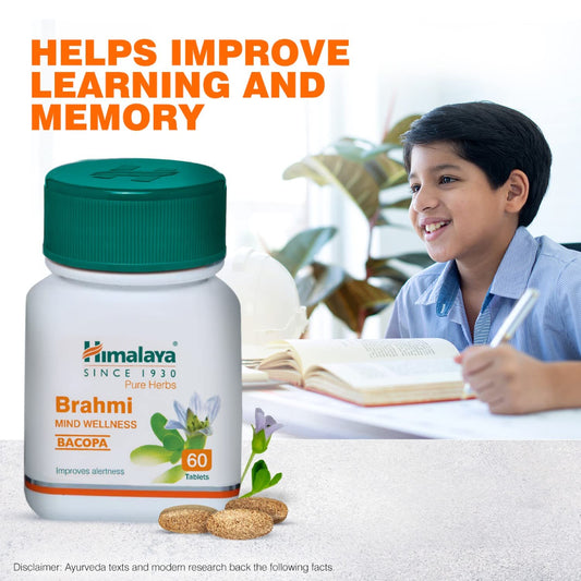 Himalaya Pure Herbs Brahmi Mind Wellness 60 Tabletten