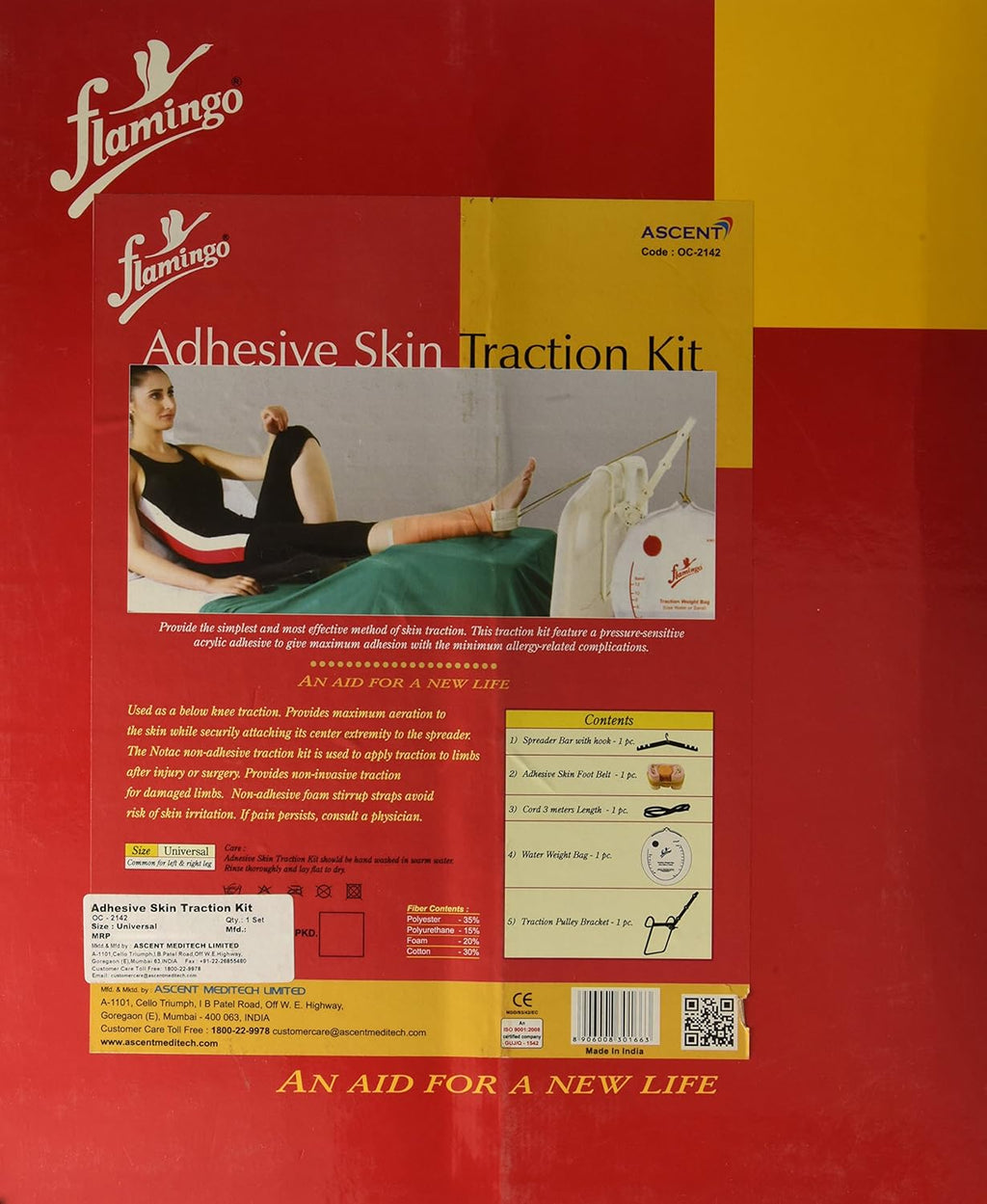 Flamingo Health Orthopaedic Adhesive Skin Traction Kit Universal Code 2142