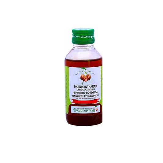 Vaidyaratnam Ayurvedic Dhanwantharam Chikkanapakam Oil 200ml