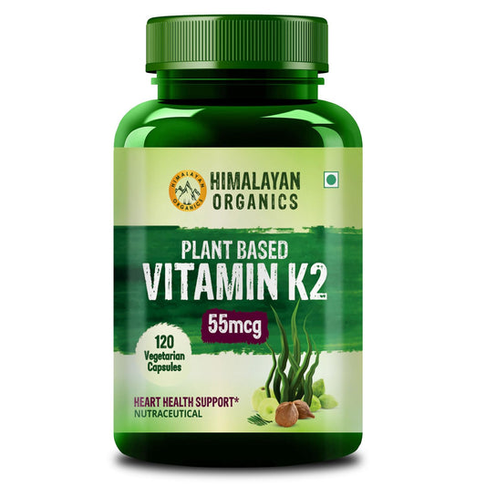 Himalayan Organics Plant Based Vitamin K2 55mcg Vegetarian 120 Capsules