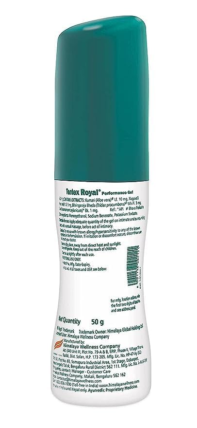 Himalaya Herbal Ayurvedic Tentex Royal Performance Gel (für verbesserte Leistung) 50 g