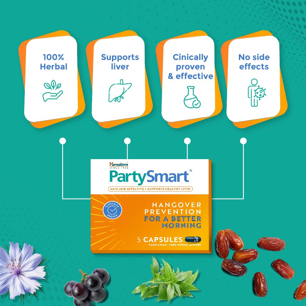 Himalaya Wellness Herbal PartySmart 5 Kapseln