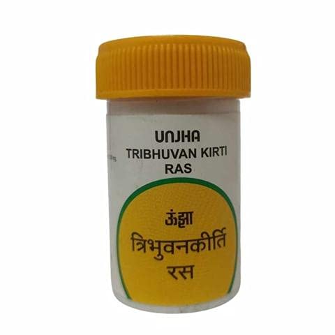 Unjha Ayurvedic Tribhuvan Kirti Ras Erkältungs- und Hustentabletten