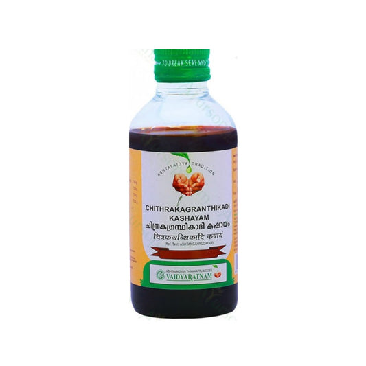 Vaidyaratnam Ayurvedic Chithrakagranthikadi Kashayam Liquid 200 Ml