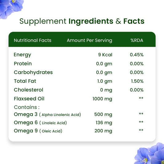 Himalayan Organics Omega 3 6 9, veganes, natürliches Nahrungsergänzungsmittel für Muskeln, Knochen, Herz und Haut, 90 Kapseln