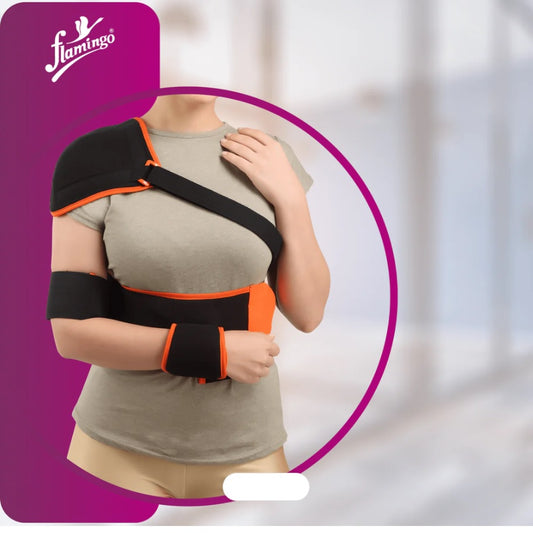 Flamingo Health Orthopädische elastische Schulterschiene, Code 2038