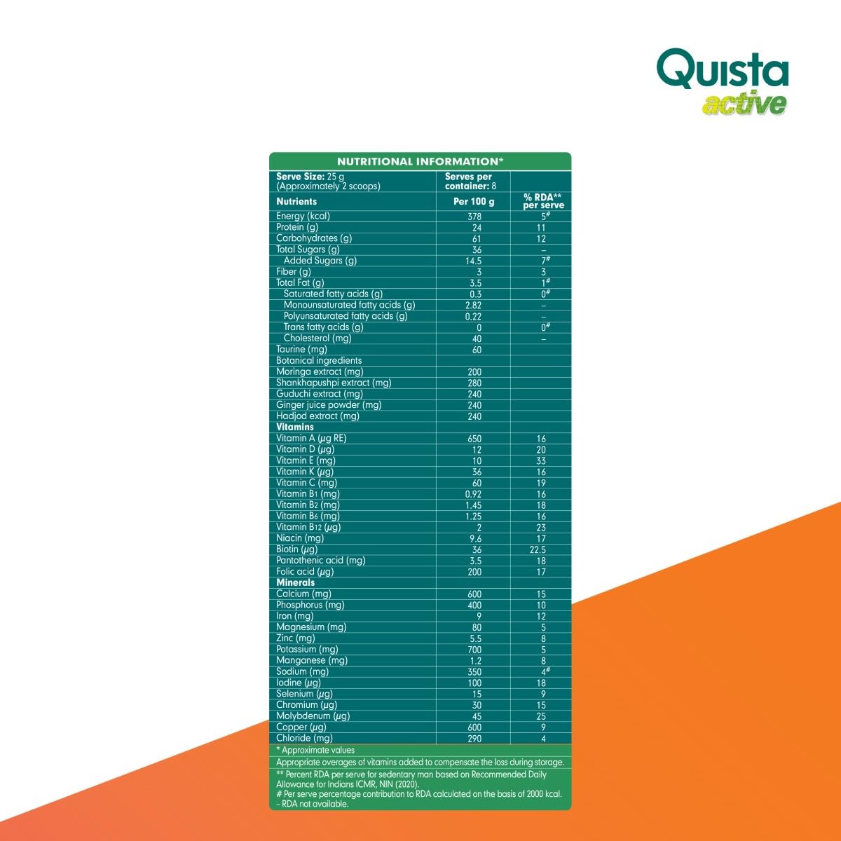 Himalaya Herbal Ayurvedic Adult Quista active Chocolate & Milk Masala Powder 200 g