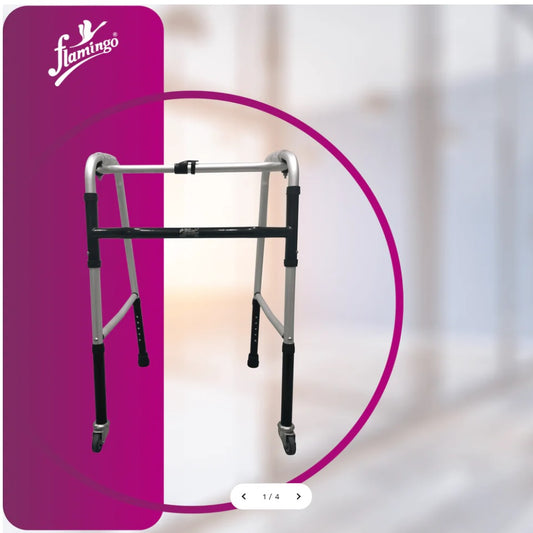 Flamingo Health Orthopaedic Walker with Castor (360° rotating wheels) Universal Code 2335