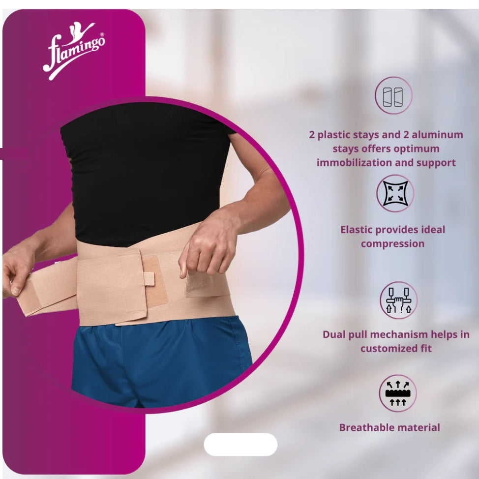 Flamingo Health Orthopaedic Lumbar Corset Belt Unisex Code 2033