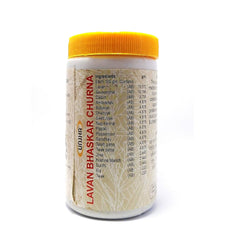 Unjha Ayurvedic Lavan Bhaskar Churna Verstopfung, Hämorrhoiden, Appetitlosigkeit, Blähungen, Pulver 100 g