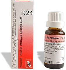 Dr. Reckeweg Homöopathie R24 Pleuritis und Interkostalneuralgie Tropfen 22 ml