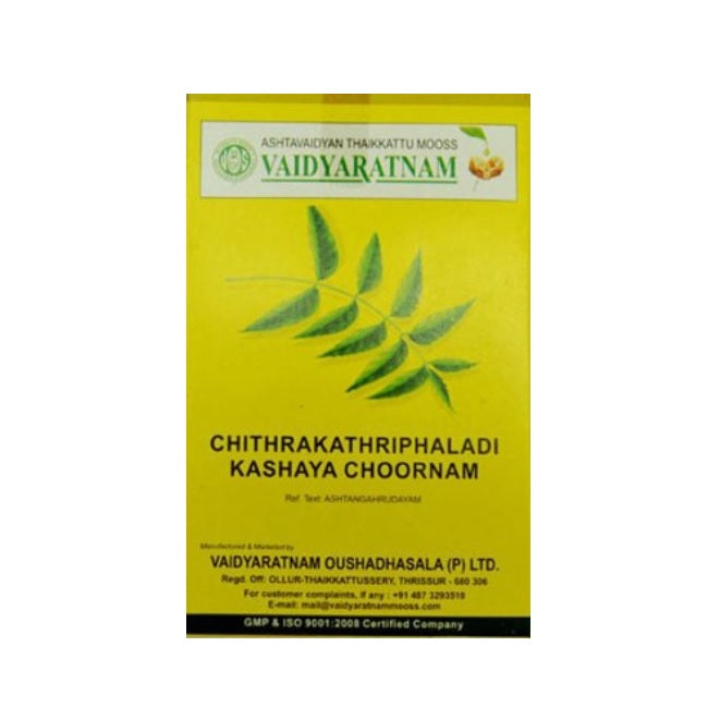 Vaidyaratnam Ayurvedic Chitrakathriphaladi Kashaya Choornam Powder 100g