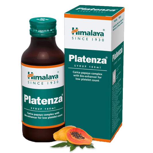 Himalaya Herbal Ayurvedic Platenza Carica Папайя Комплекс с биоусилителем для снижения количества тромбоцитов сироп 100 мл