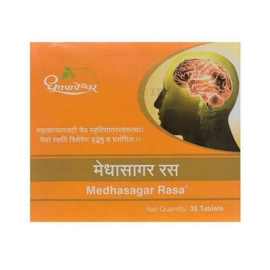 Dhootapapeshwar Ayurvedic Medhasagar Rasa 30 Tabletten