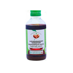 Vaidyaratnam Ayurvedische Lasunairandadi Kashayam-Flüssigkeit 200 ml