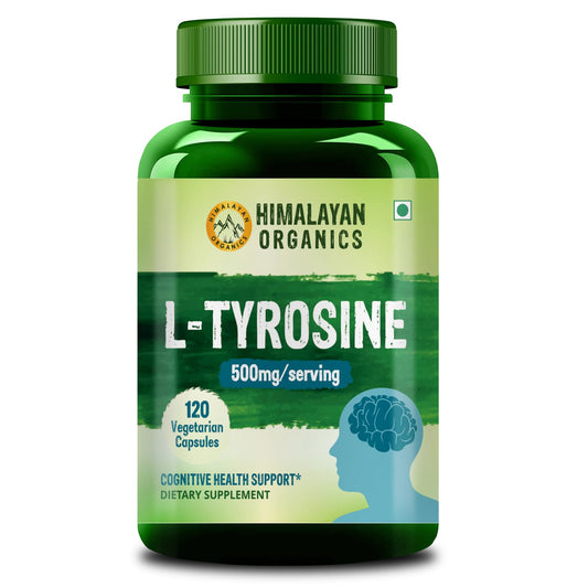 Himalayan Organics L-Tyrosin 500 mg, vegetarisch, 120 Kapseln