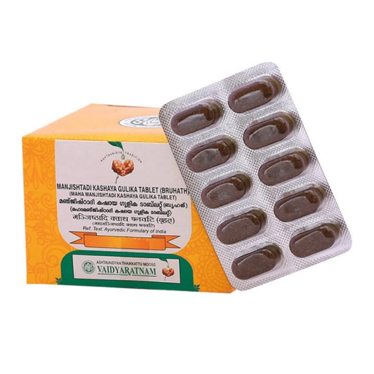 Vaidyaratnam Ayurvedic Bruhat Manjishtadi Kashaya Gulika 100 Tabletten