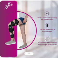 Flamingo Health Orthopedic R O M Knee Brace Universal Code 2141