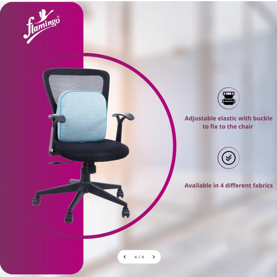 Flamingo Health Premium Memory Foam Back Rest (Without Stand)