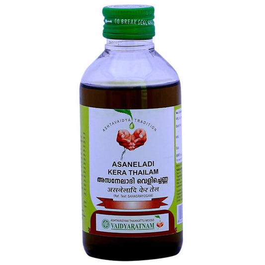 Vaidyaratnam Ayurvedic Asaneladi Kera Yamakam Thailam Oil 200 Ml