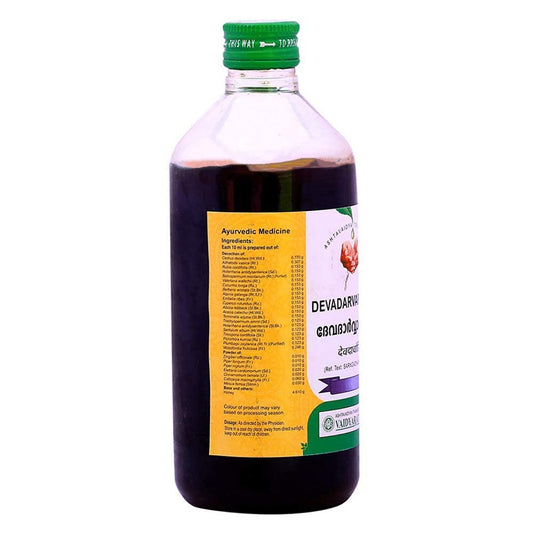 Vaidyaratnam Ayurvedische Devadarvarishtam-Flüssigkeit 450 ml