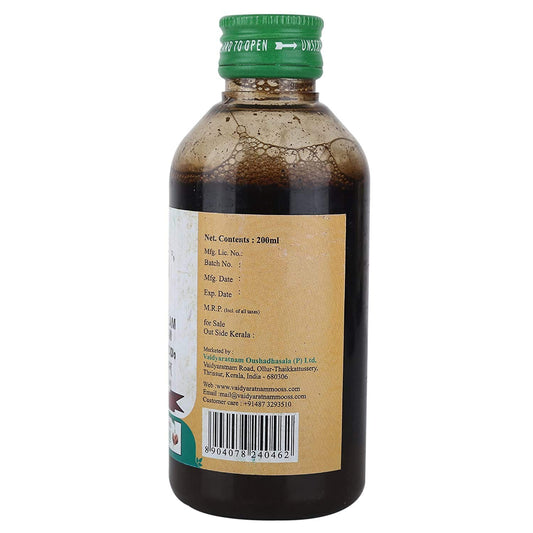 Vaidyaratnam Ayurvedic Dasamoolam Kashayam Flüssigkeit 200 Ml