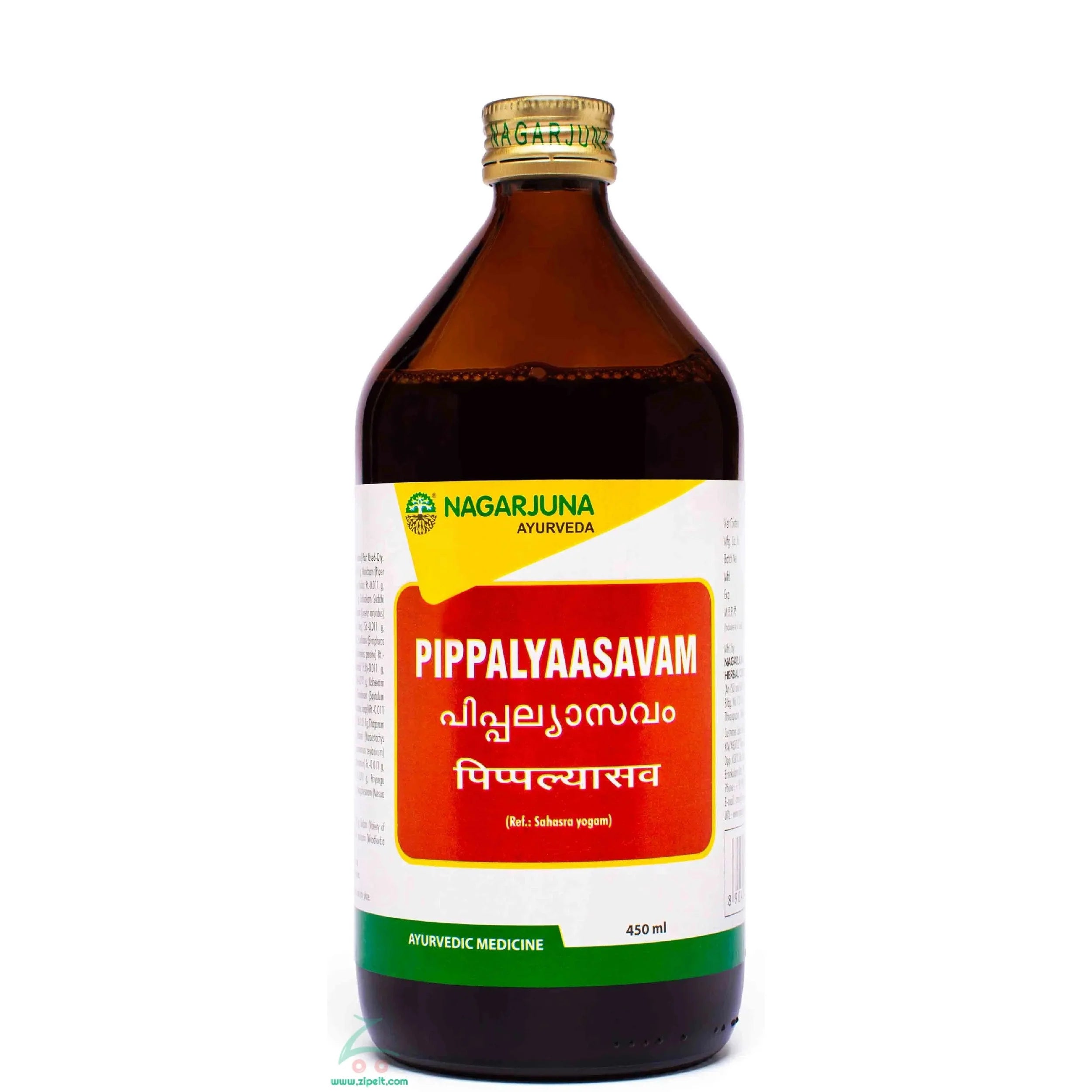 Nagarjuna Ayurvedic Pippalyaasavam Liquid 450ml