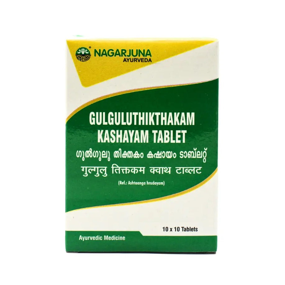 Nagarjuna Ayurvedic Gulgulu Thikthakam Kashayam 100 Tablets