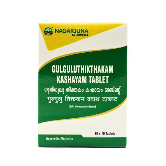 Nagarjuna Ayurvedic Gulgulu Thikthakam Kashayam 100 Tablets