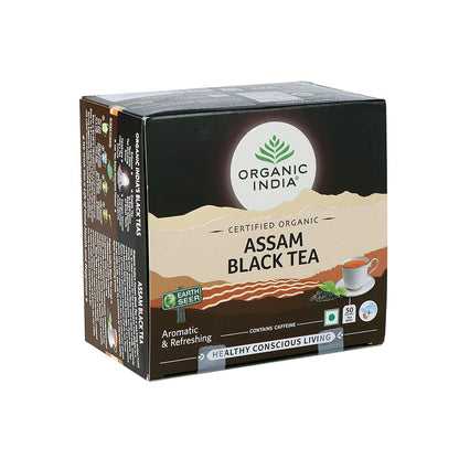 Organic India Assam Black 25 Tea bags,50 Teabags & 100 Teabags