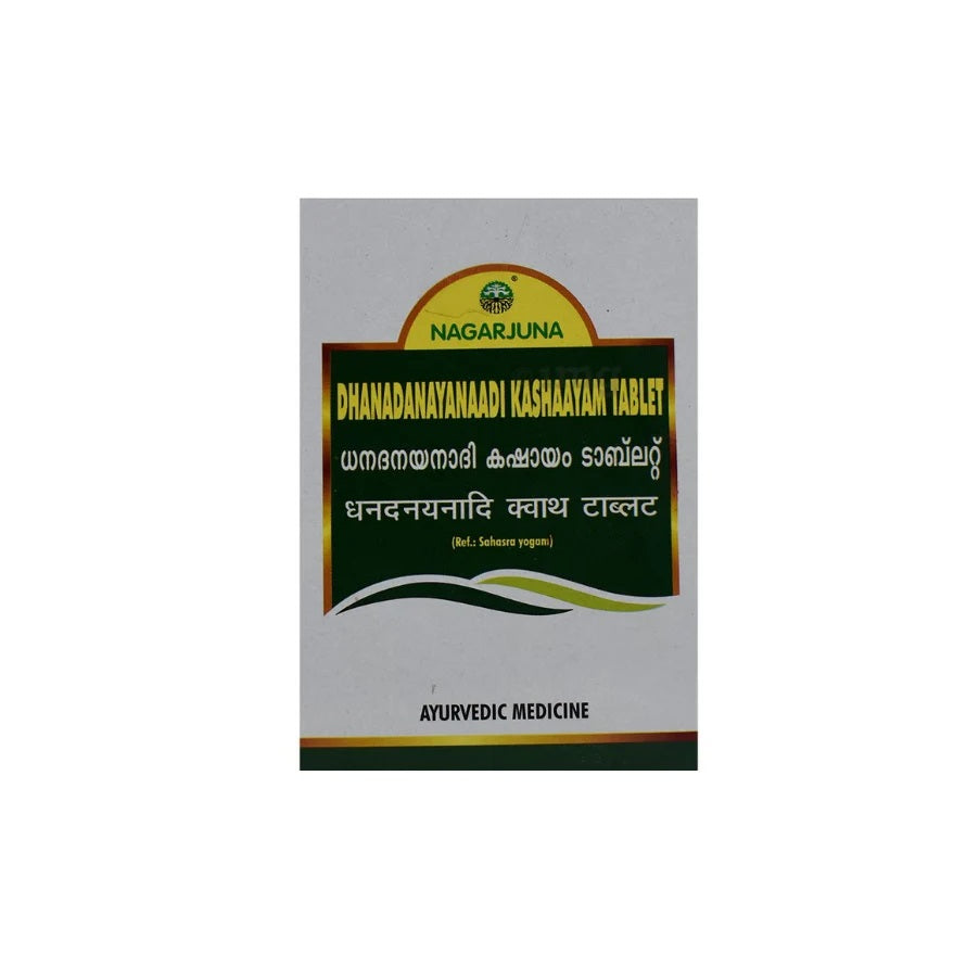 Nagarjuna Ayurvedic Dhanadanayanaadi Kashayam 100 Tablets