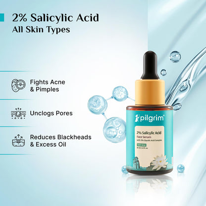 Pilgrim Cosmetics 2% Salicylic Acid Anti-Acne Face Serum 30ml