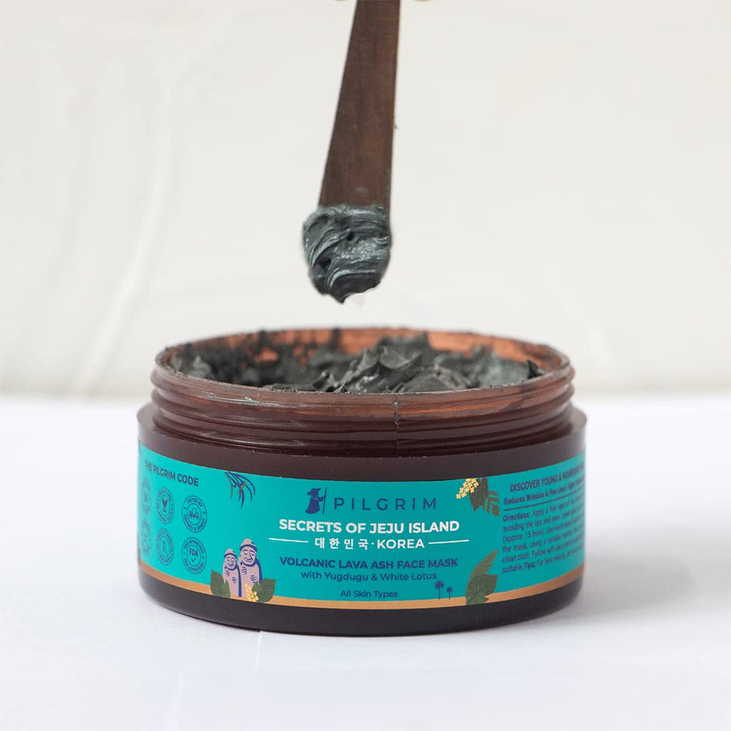Pilgrim Cosmetics Volcanic Lava Ash Face Scrub with Yugdugu & White Lotus 100g