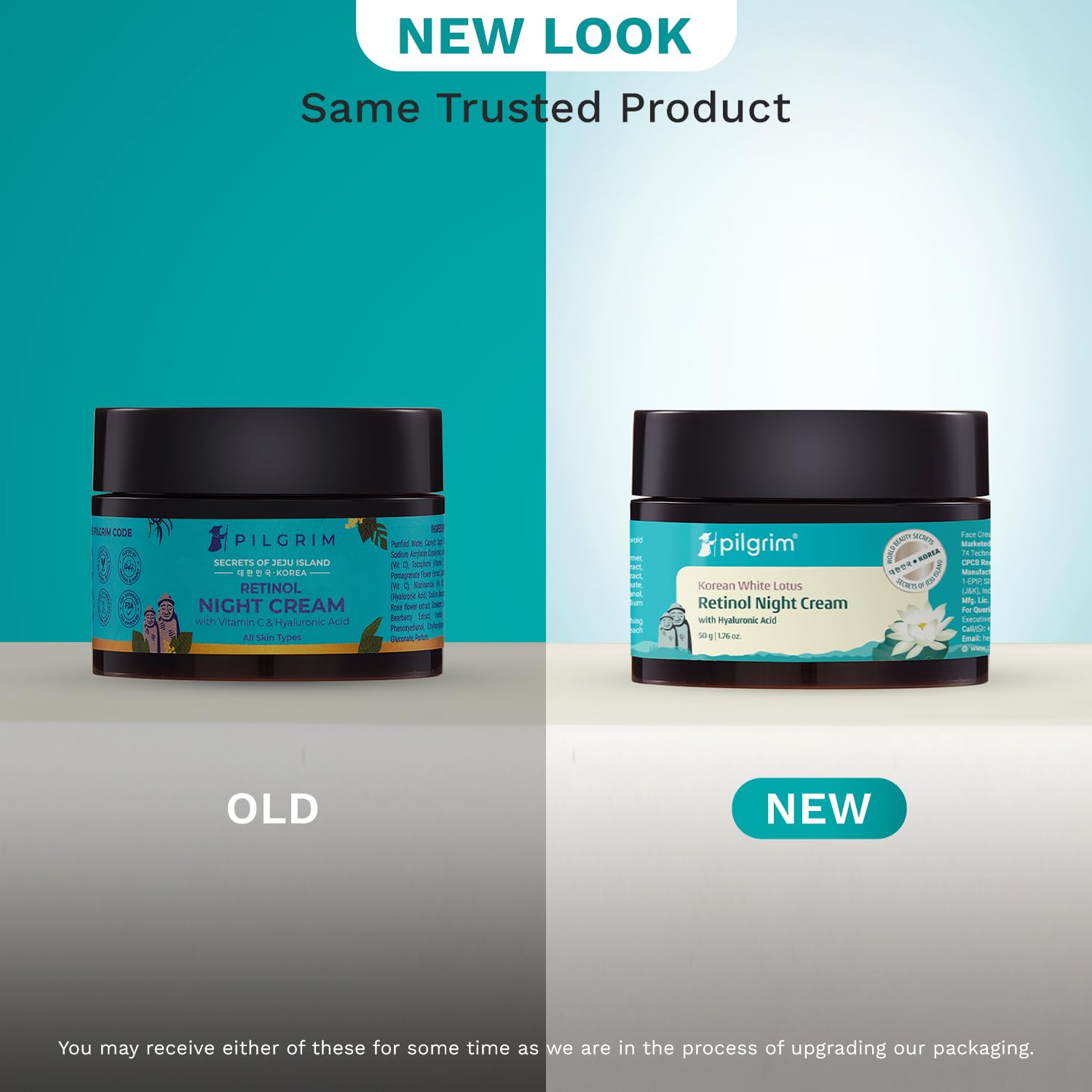 Pilgrim Cosmetics Retinol Night Cream with Vitamin C & Hyaluronic Acid 50gm