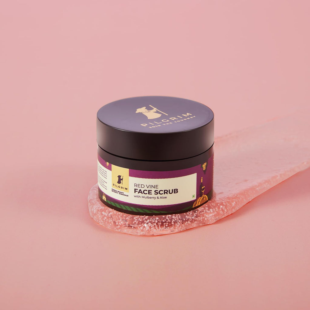 Pilgrim Cosmetics Red Vine Face Scrub with Mulberry & Aloe 50g