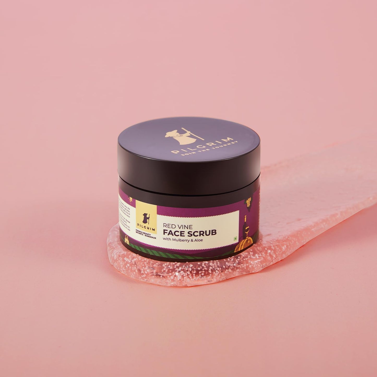 Pilgrim Cosmetics Red Vine Face Scrub with Mulberry & Aloe 50g