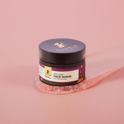 Pilgrim Cosmetics Red Vine Face Scrub with Mulberry & Aloe 50g