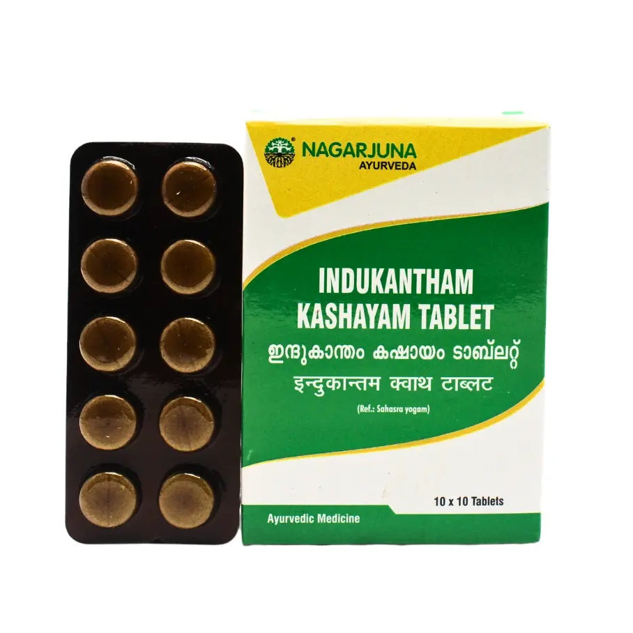 Nagarjuna Ayurvedic Indukantham Kashayam 100 Tablets