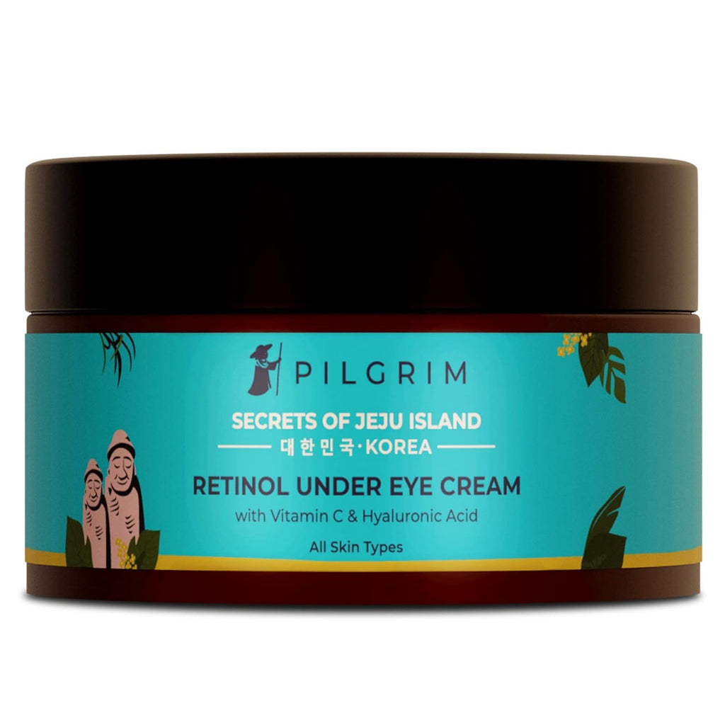 Pilgrim Cosmetics Retinol Under Eye Cream with Vitamin C & Hyaluronic Acid 30gm