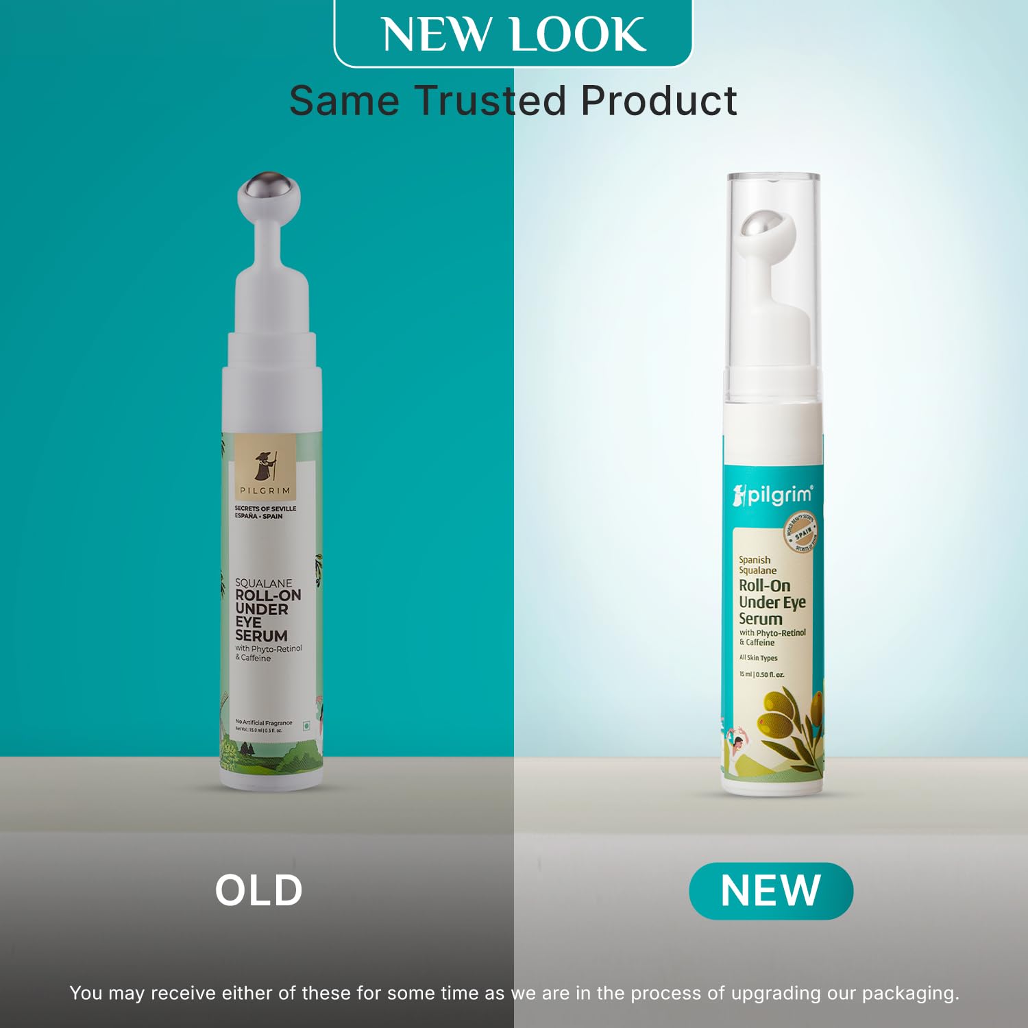 Pilgrim Cosmetics Squalane Roll On Under Eye Serum 15ml