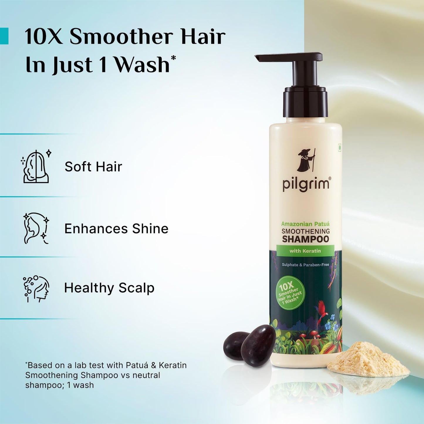 Pilgrim Cosmetics Patuá & Keratin Smoothening Hair Shampoo 200 ml 6.8 fl. oz